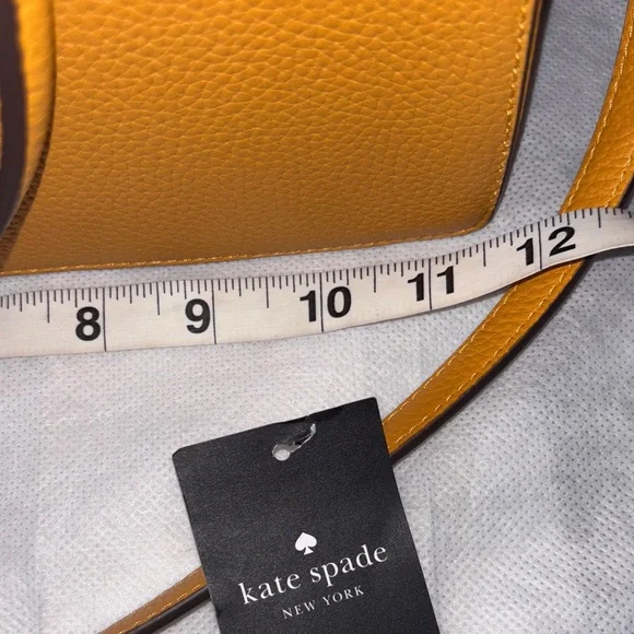 Kate Spade Crossbody Squash Pebbled Leather Purse Bag New With Tag - Picture 13 of 15